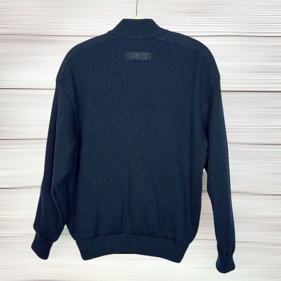 Paul & Shark Men's Navy Blue Wool Full Zip Sweater Cardigan Fully Lined Jacket M - Picture 7 of 16